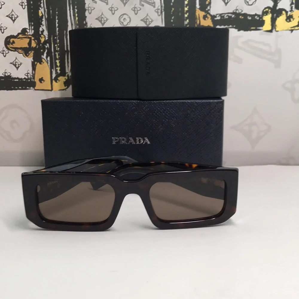 New Authentic Prada PR06YS Brown Sunglasses – Bold Luxury with UV Protection